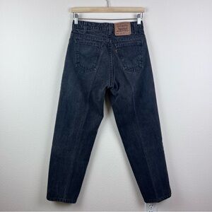 Vintage Levis 550 Jeans Mens 29X28 Relaxed Tapered Orange Tab 90s USA Made Black